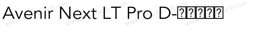 Avenir Next LT Pro D字体转换